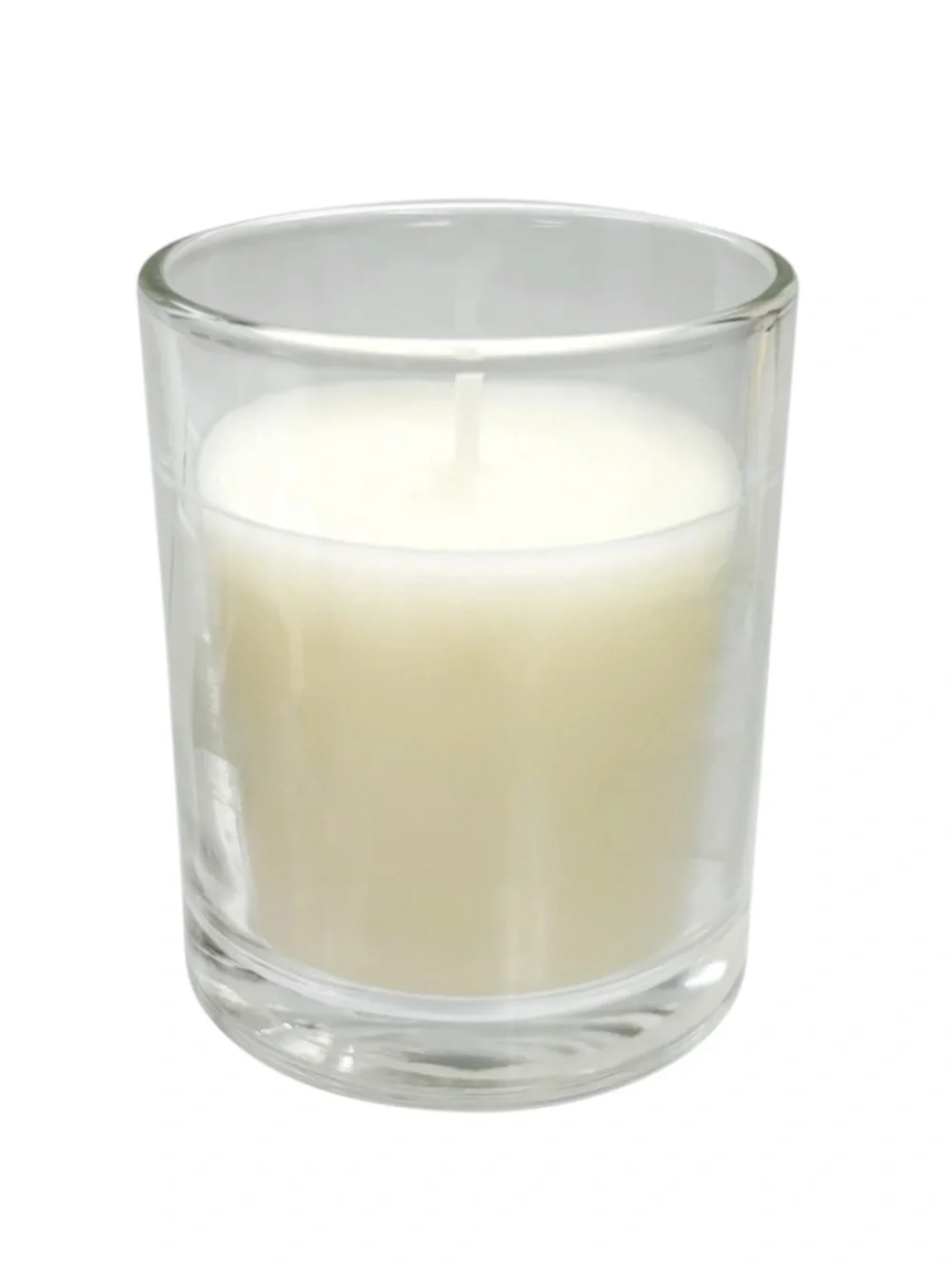 7 Unscented Votive Glass Candles